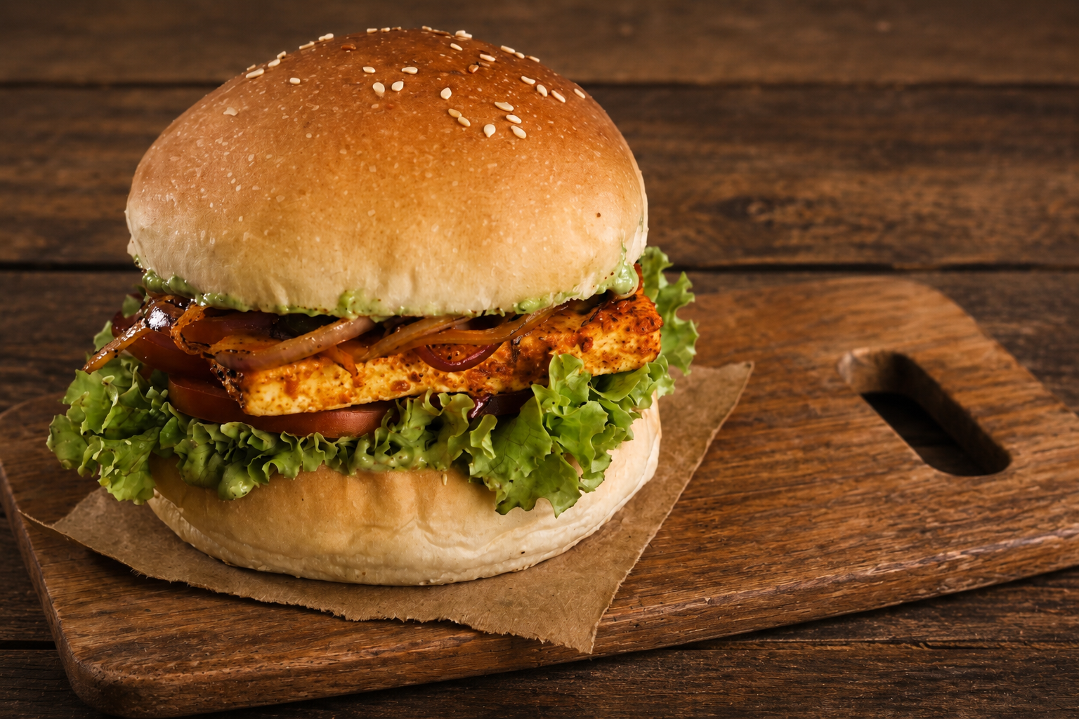 Grilled Paneer Burger