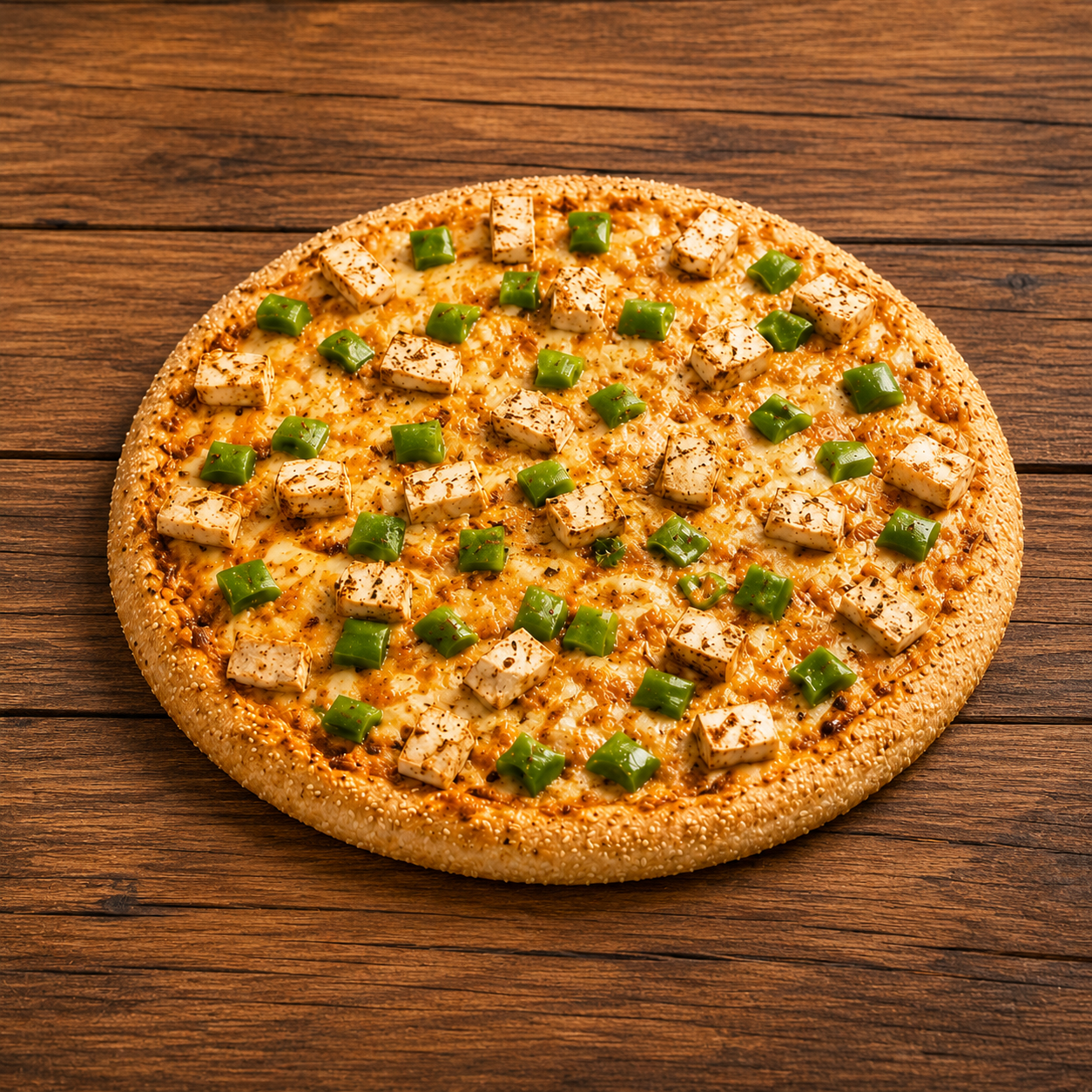 Capsicum Paneer Pizza